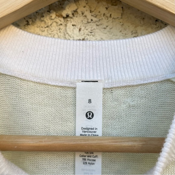 Lululemon - Silk-Blend Crewneck Sweater in Lemon Sorbet - Picture 6 of 6